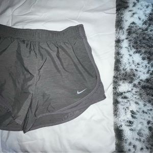 nike grey dri-fit runnjng shorts